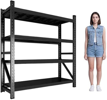 59" W Garage Shelving Heavy Duty, 4 Tier Metal Garage Shelves Adjustable by Unknown