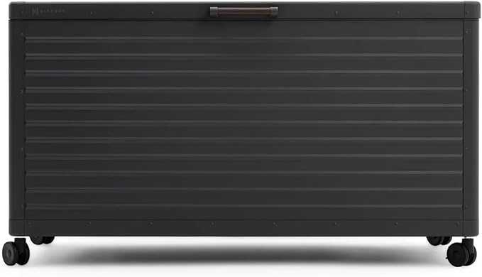 MIRADOR 175 Gallon Outdoor Storage Box Waterproof, Metal Deck Box by Mirador