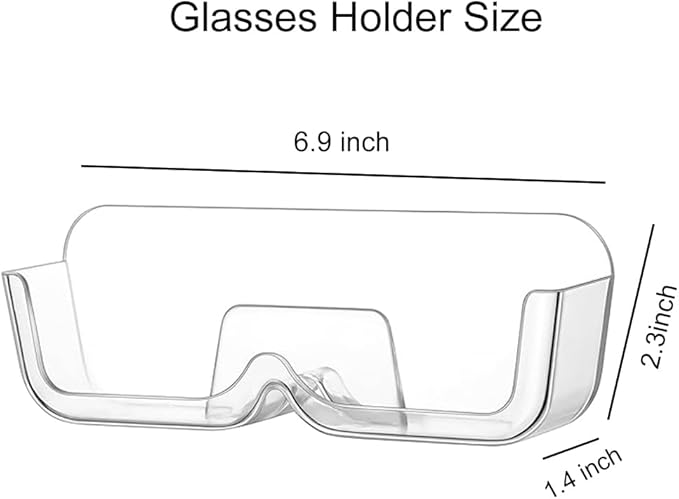 4pcs Eyeglasses Holder Stand, Sunglasses Storage Organizer, Wall Mounted - Image 2