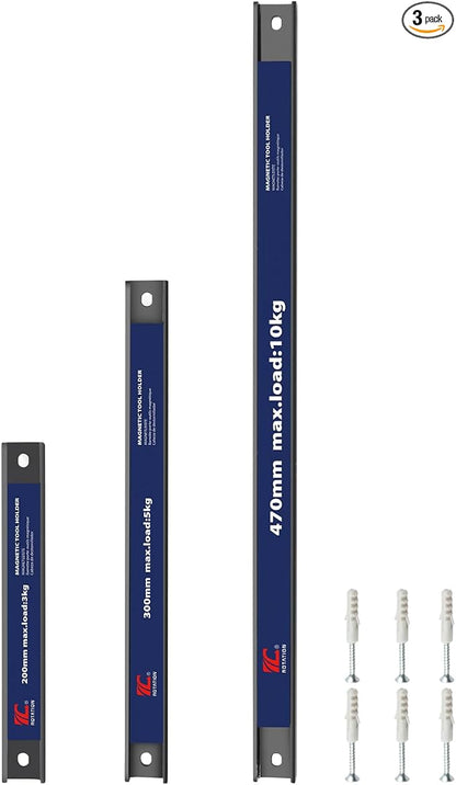 ROTATION Magnetic Tool Holder Set, 18.5”/11.8”/7.8”, 3-Piece Multi-Size by ROTATIONTools