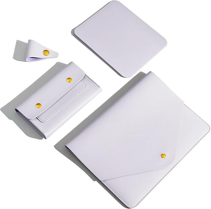 PU Leather Laptop Sleeve 16 Inch Compatible by Unknown