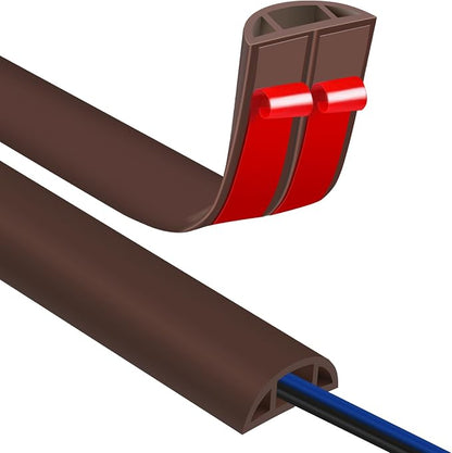 Floor Cord Covers for Wires 10FT Cable Hider Wire Cover Self Adhesive Cord by JAHOMFAI
