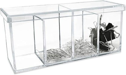 Isaac Jacobs 4-Compartment Clear Acrylic Organizer - Image 6