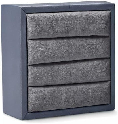 Oirlv Premium Leather Ring Display Stand Small Ring Tray Showcase Jewelry - Image 9