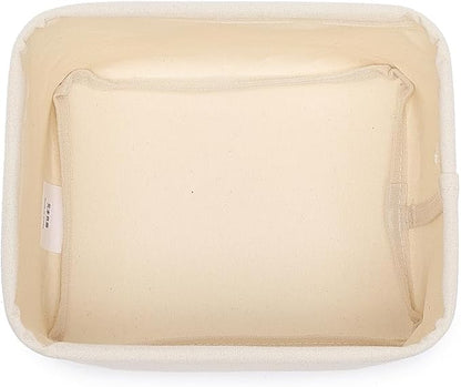 Foldable Storage Bins with Lids Cotton Canvas Rectangular Storage Box Ideal - Image 8