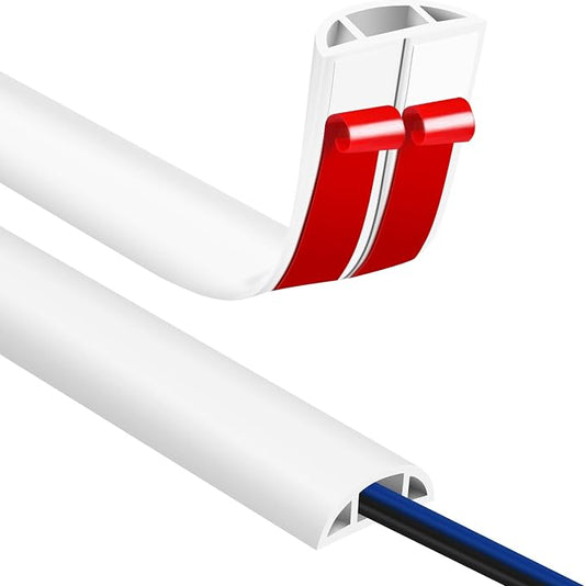 Floor Cord Covers for Wires 3.3FT Cable Hider Wire Cover Self Adhesive Cord by JAHOMFAI