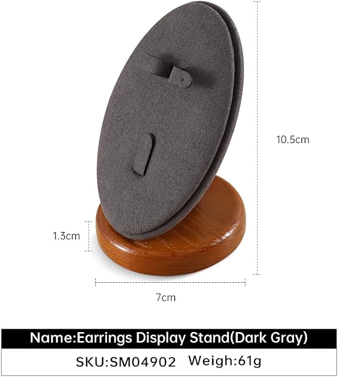 Ring Holder, Small Jewelry Stand, Wooden Earring Holder, Premium Ring Display - Image 3