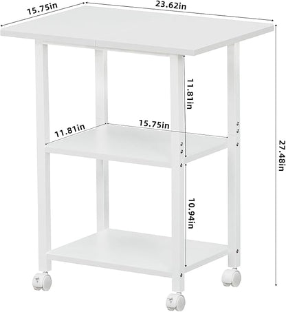 Lerliuo 3-Tier Printer Stand, Industrial Mobile Printer Table - Image 4
