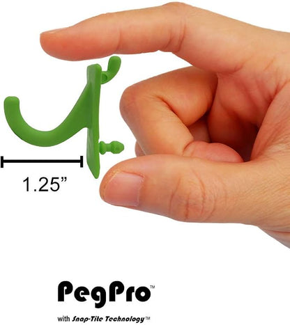 PegPro® J Hooks Kit for Standard “Wood Fiber” pegboard – Durable Plastic - Image 5