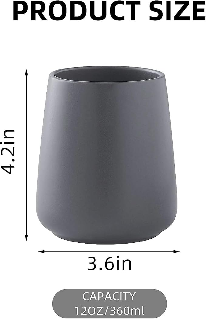 Grey Toothbrush Holder for Bathroom - Image 3