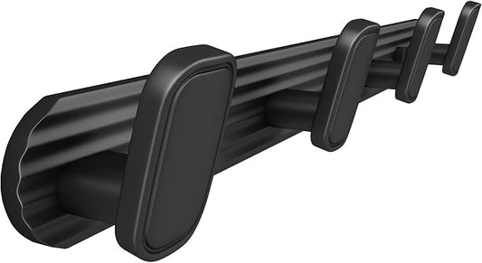 Coat Rack Wall Mount Black, 4 Hooks Rack Metal Coat Hanger Wall by Dancrul
