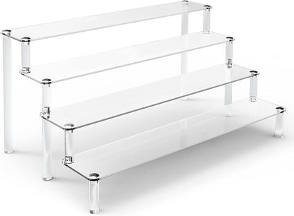 ULENDIS Acrylic Stands for Display, 4 Tier Clear Display Stand Risers Shelf for by ULENDIS