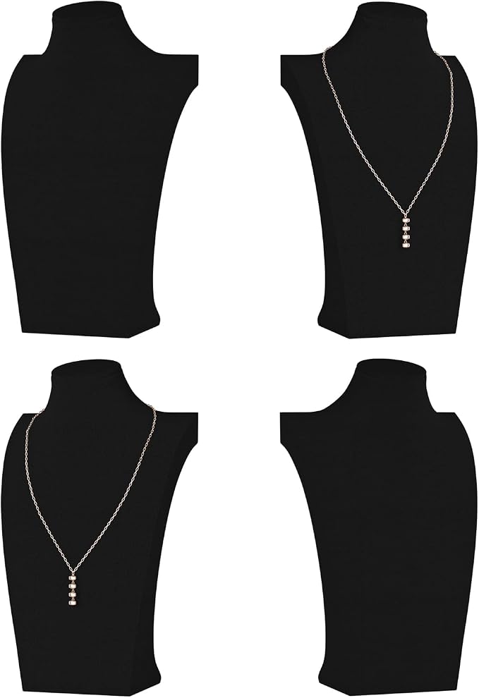 Necklace Bust Display Stand, Necklace Holder, Pendant Chain Necklace Organizer by KunGe