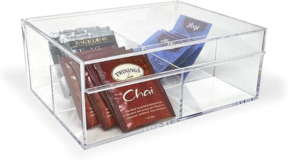 Isaac Jacobs 4-Compartment Clear Acrylic Organizer - Image 6