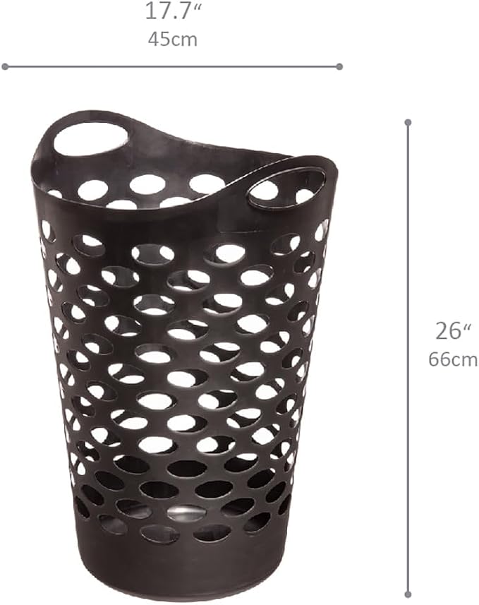 2.2 BUSHEL Flexible Laundry Basket, Tall plastic hamper - Image 2