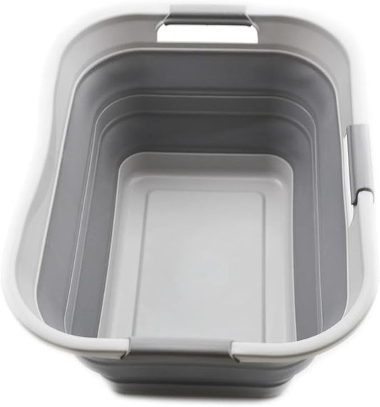 SAMMART 30L Collapsible Plastic Laundry Basket by SAMMART