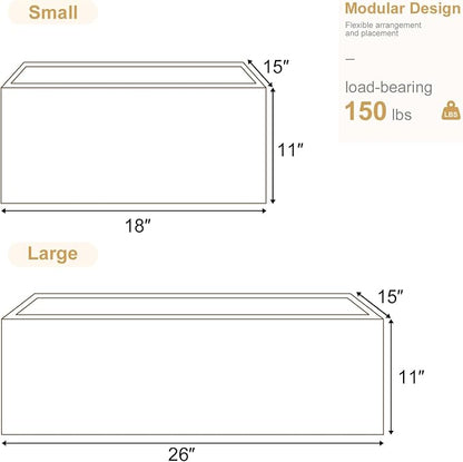 Modular Stackable Drawers, Modern Nightstand Modular Storage Bins - Image 2