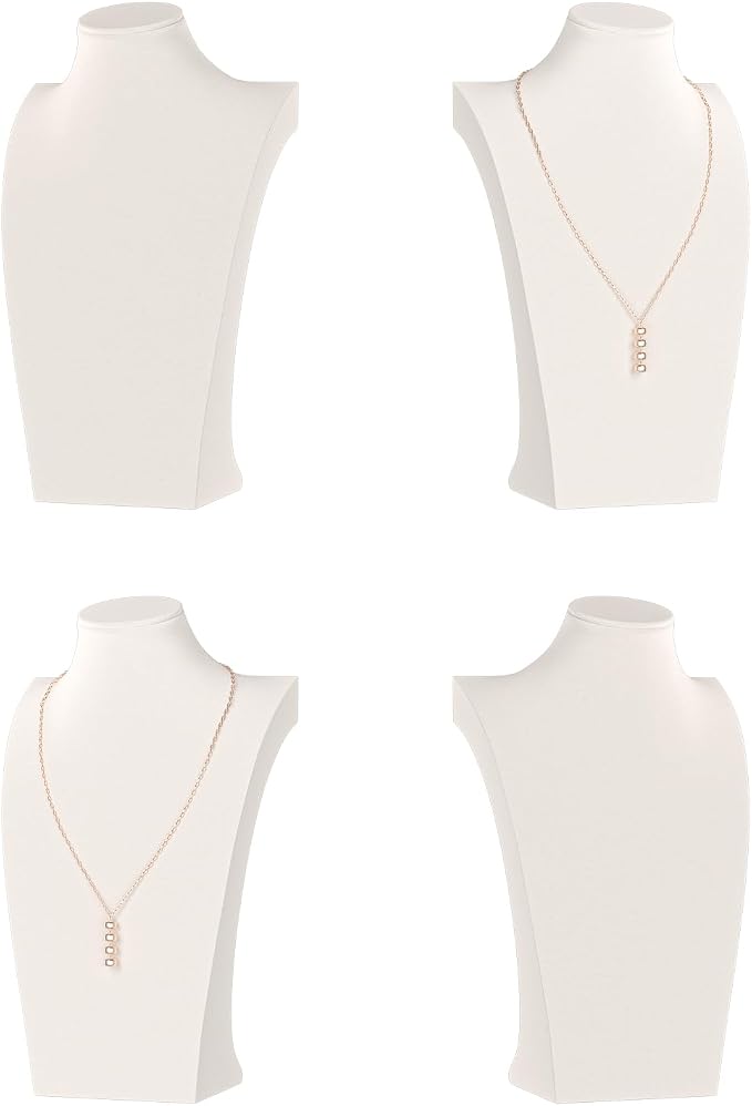 Necklace Bust Display Stand, Necklace Holder, Pendant Chain Necklace Organizer by KunGe