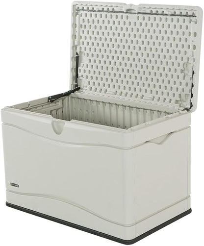 LIFETIME 60059 Black Bottom & Desert Sides and Lid Outdoor Storage Box-80 Gal - Image 4