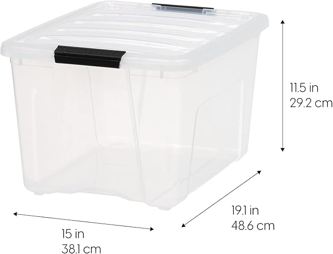 IRIS USA 40 QT Plastic Storage Box - Image 3