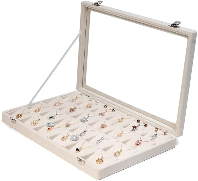 Jewelry Box Necklace Organizer Tray Necklace Display Case by XHMQYCMakesAllBetter%E2%80%94LetGo