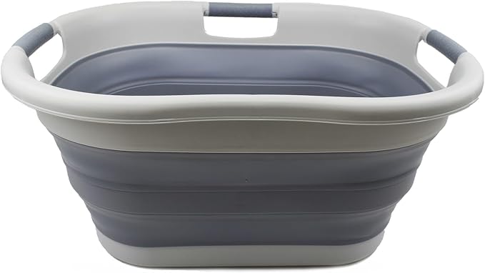 SAMMART 40L Collapsible Plastic Laundry Washing Tub - Image 5