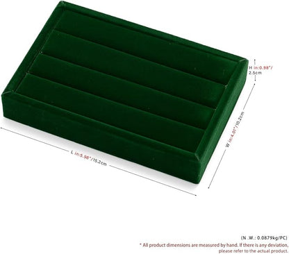 Green Velvet Jewelry Display Tray - Image 4