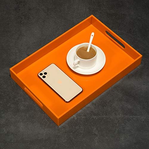 Orange Sturdy Acrylic Serving Tray - Image 6