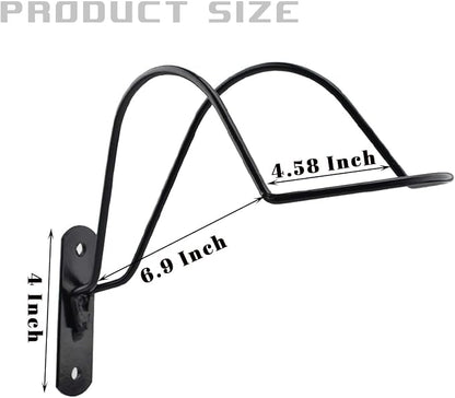 Wall Mounted Equestrian Helmet Rack, Metal Helmet Holder - Image 4