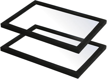 Coward 2Pcs Black Velvet Glass Lid by FocusOnJewelryDisplay15yrs
