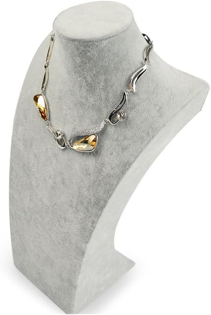 Oirlv Velvet 3-Dimensional Jewelry Stand Necklace Pendant Chain Jewelry Bust - Image 4