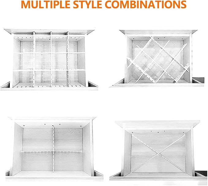 12Pcs Drawer Dividers, 16.93" x 2.76", Large Adjustable Drawer Organizer - Image 7