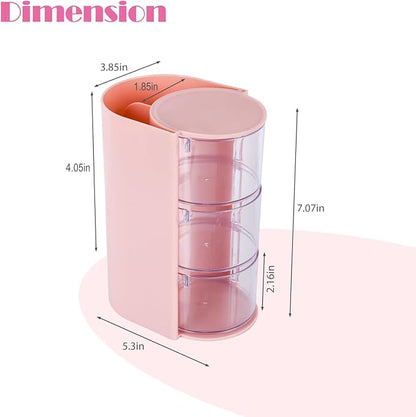 Hair Accessory Organizer, hair brush organizer, 3-Layer Clear Hair Accessories - Image 2