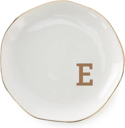 Initials Ring Dish Jewery Tray by VINCOMIC