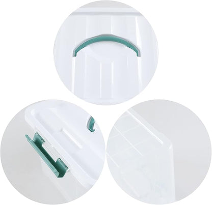 Gainhope 6 Packs 14 L Plastic Stackable Storage Bin Container Box - Image 2