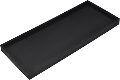 DNC Bathroom Counter Tray, 11.8" Silicone Vanity Tray, Kitchen Sink Soap Tray by LetsLiveBetter