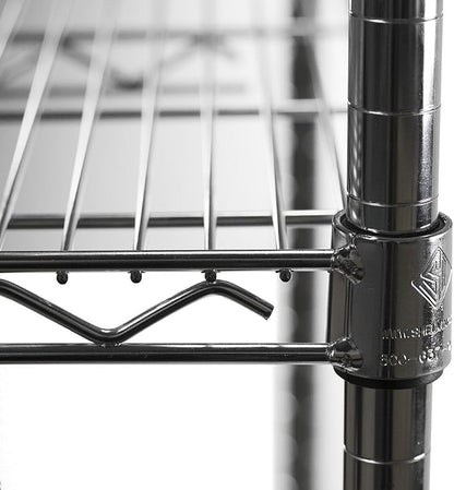 Shelving Inc. 8" d x 18" w Chrome Wire Shelving - Image 5