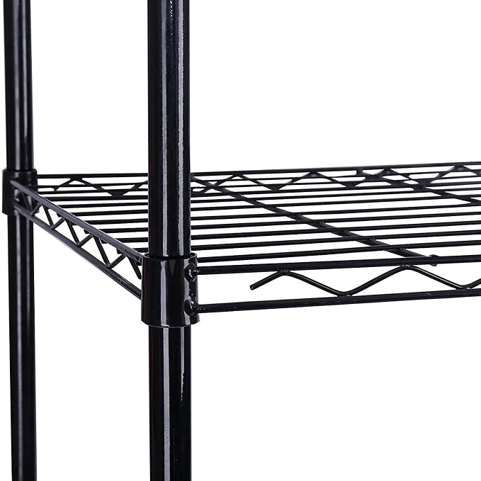 HOMEFORT 5-Tier Wire Shelving Unit, Extra Wide Metal Storage Rack, Free - Image 7