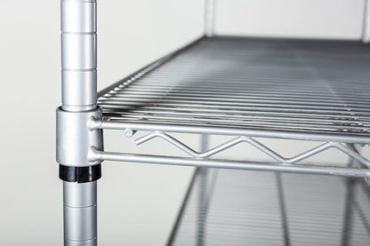 Omega 36" Deep x 72" Wide x 74" High 3 Tier Gray Starter Shelving Unit - Image 7