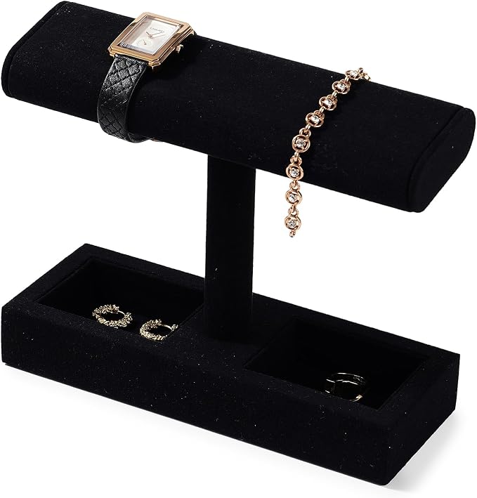 Oirlv Microfiber T-Bar Watch Display Stand Jewelry Display Props Jewelry by Oirlv