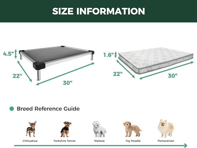 FXW TitanNest Chew-Proof Elevated Dog Bed, Raised Cot - Image 6