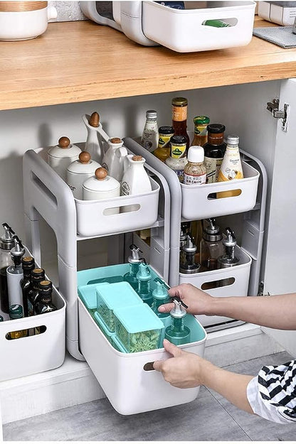 Plastic Storage Bins, Versatile Kitchen Pantry Organization and Storage - Image 3