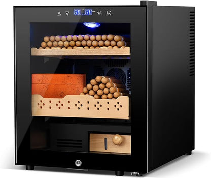 Electric Humidor for Cigars, 50L 300 Counts Large Capacity, Thermostatic by Velieta-SpecialistinFridge
