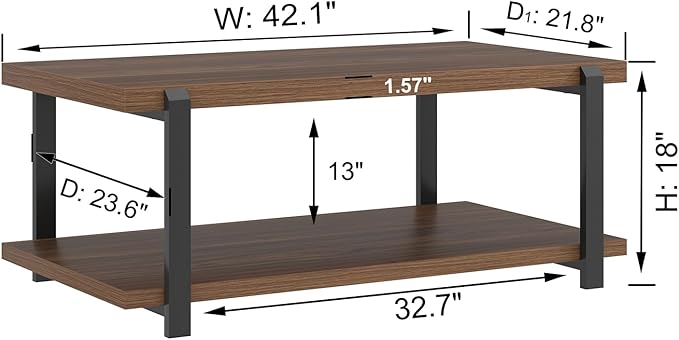 FOLUBAN Modern Coffee Table - Image 2