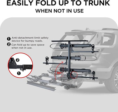 RokRack T One Foldable 3-Ebike Rack - Image 4