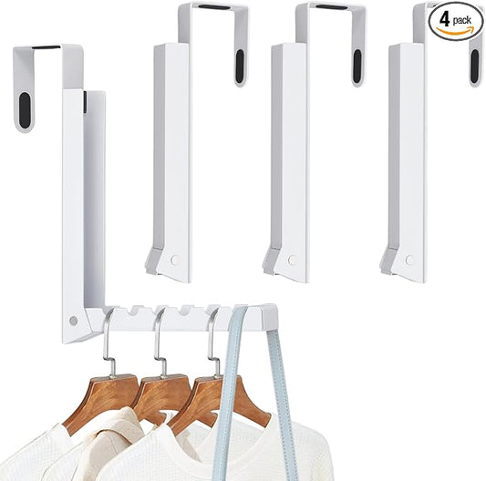 4PCS Over The Door Hanger Folding Over The Door Clothes Drying Rack Folding by TWINKLEMON