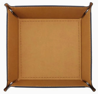 siduater Valet Tray Desktop Storage Organizer, Vegan Leather Catchall Tray by siduater
