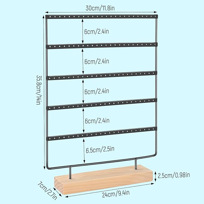 Earring Holder Organizer, Ear Jewelry Tree Organizer - Image 2