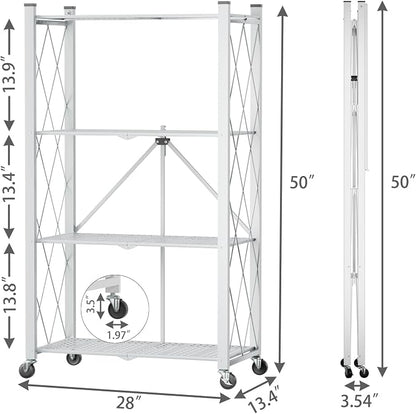 4 Tier Foldable Storage Shelf - Image 4