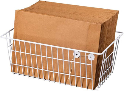 SANNO Freezer Baskets Pantry Storage Bins, Farmhouse Wire Storage Baskets - Image 7